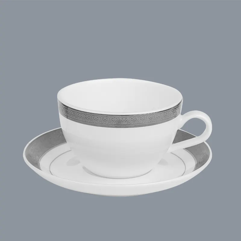 silver royal white plate Two Eight Brand two eight ceramics supplier 9