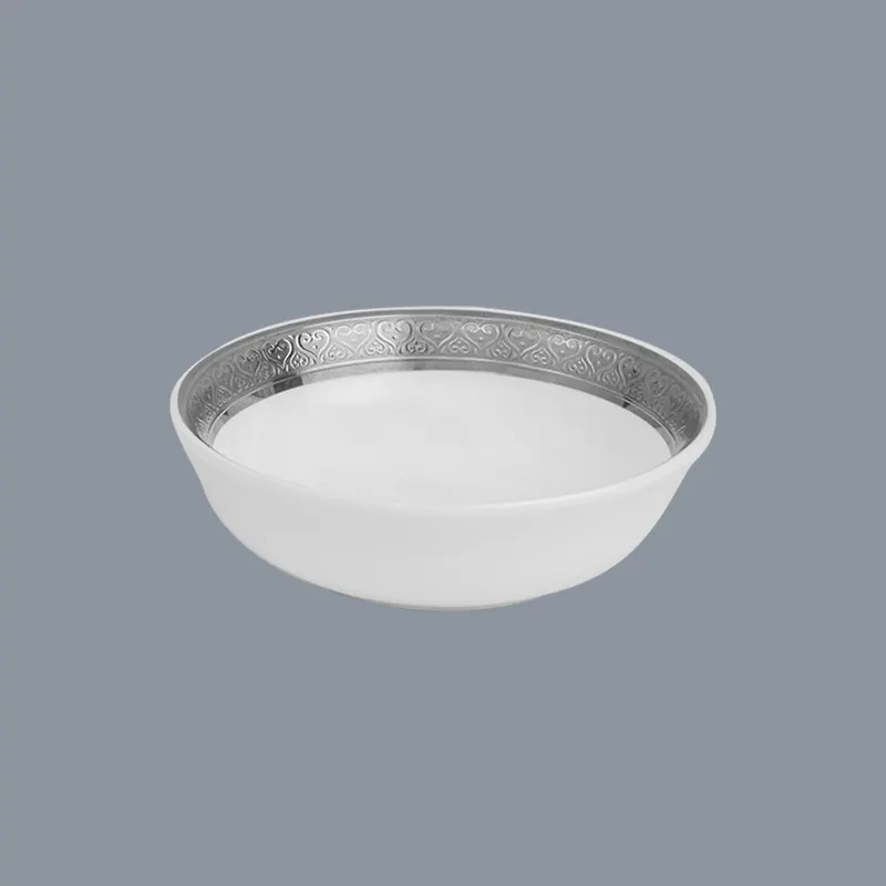 silver royal white plate Two Eight Brand two eight ceramics supplier 8