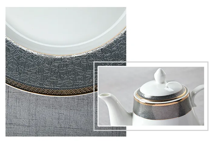Two Eight Brand dark white custom fine white porcelain dinnerware 2