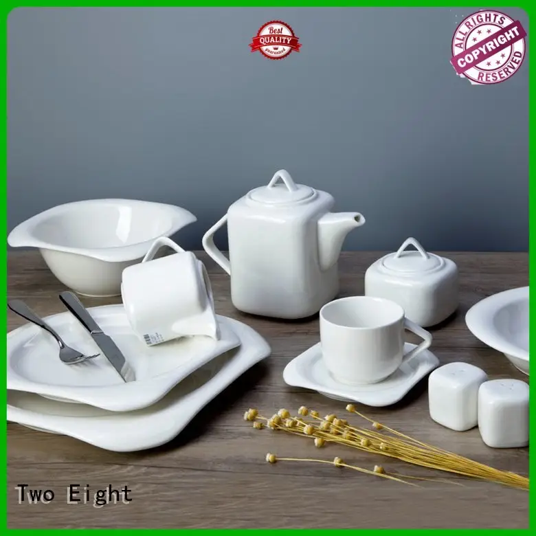 white porcelain tableware color Two Eight Brand two eight ceramics 1