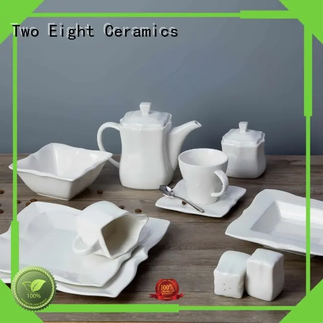 casual white porcelain tableware royalty Two Eight company 1