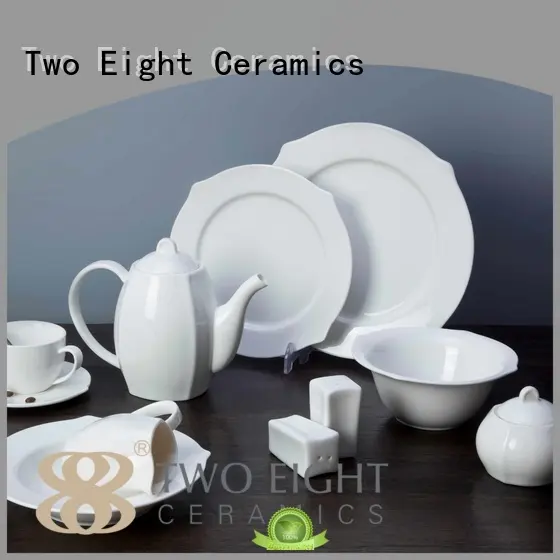 white porcelain tableware rim casual dinnerware Warranty Two Eight 1