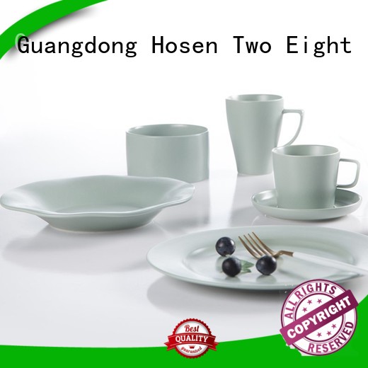 Best Country Style Round Plate Smooth Surface Color Porcelain Dinner Set...