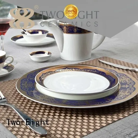 fine white porcelain dinnerware style casual Two Eight Brand company 1