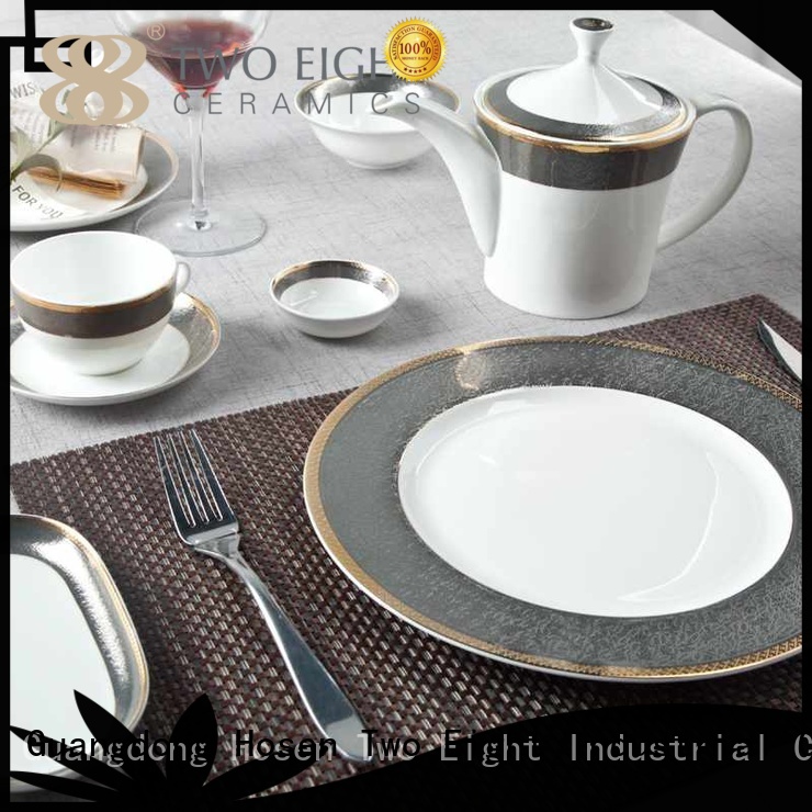 mixed fashion hotel Two Eight Brand fine white porcelain dinnerware factory 1