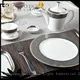 Two Eight Brand dark white custom fine white porcelain dinnerware 1