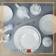 sample embossed white porcelain tableware Two Eight Brand 1