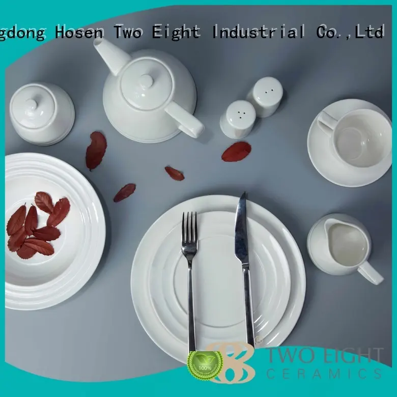 white porcelain tableware contemporary two eight ceramics Two Eight Brand 1