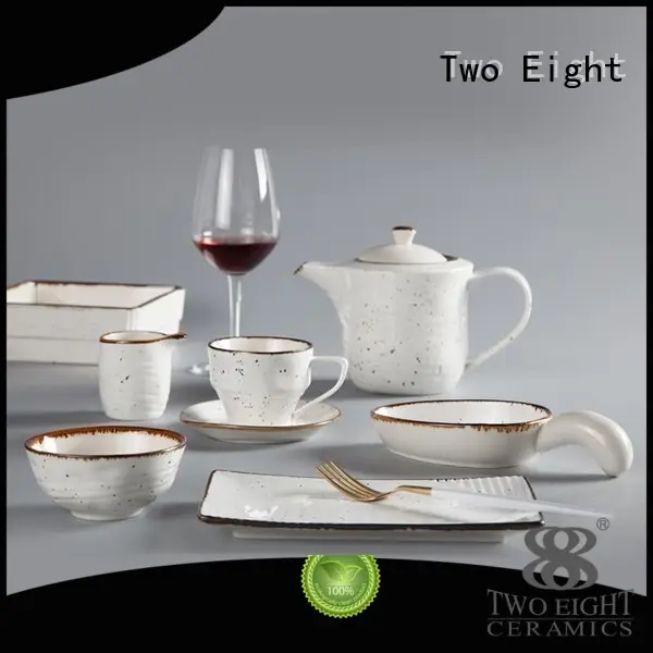 Two Eight Brand solid light 16 piece porcelain dinner set jade supplier 1