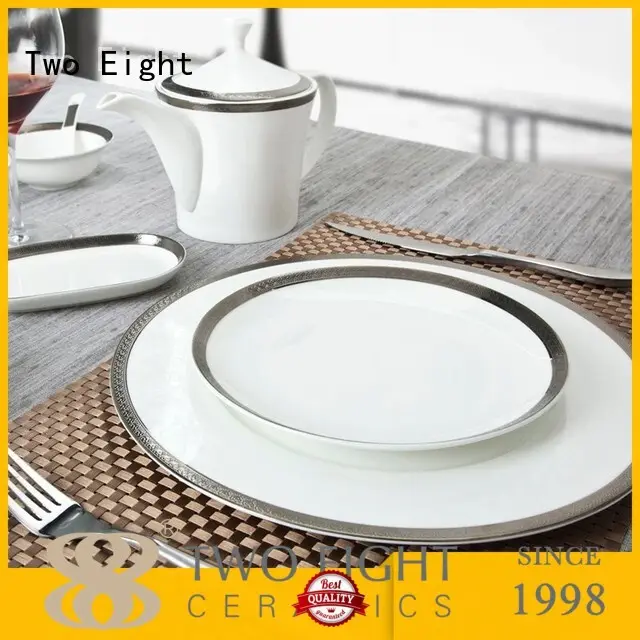 teahouse royal fine white porcelain dinnerware elegant mixed Two Eight Brand 1