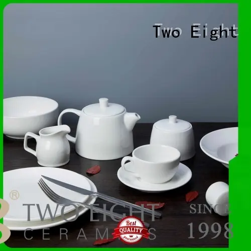 white porcelain tableware color two eight ceramics Two Eight Brand 1