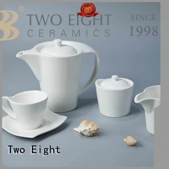 Two Eight Brand wang sample contemporary white porcelain tableware embossed 1