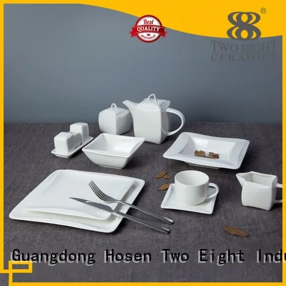 plate modern irregular white porcelain tableware Two Eight manufacture 1