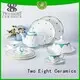 Two Eight Brand royalty grey custom fine white porcelain dinnerware 1