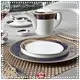 fine white porcelain dinnerware golden grey elegant Two Eight Brand two eight ceramics 1
