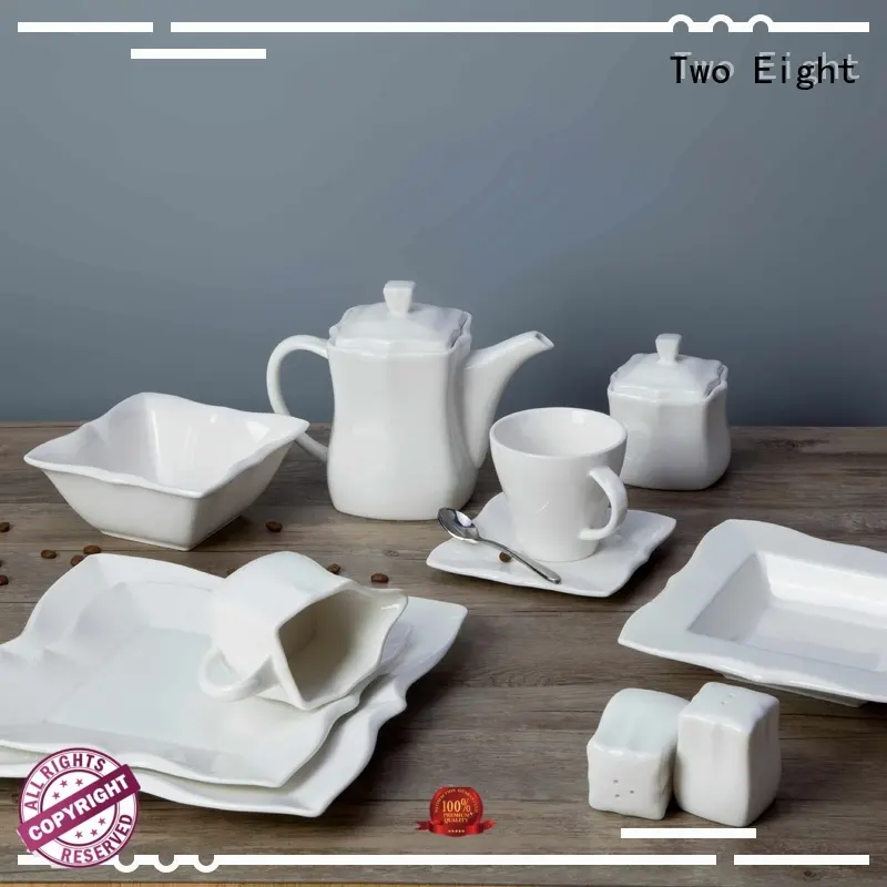 white porcelain tableware stock porcelain french Two Eight Brand two eight ceramics 1
