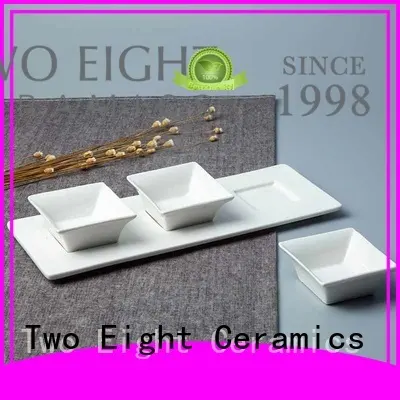 restaurant embossed white Two Eight Brand wedgewood bone china manufacture 1