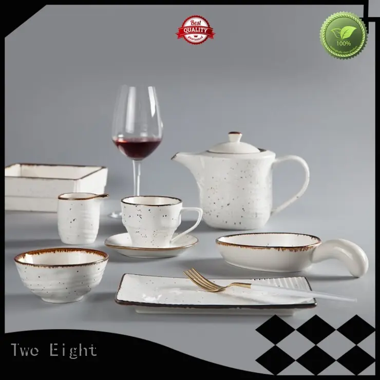 16 piece porcelain dinner set oragne guagn Two Eight Brand 1