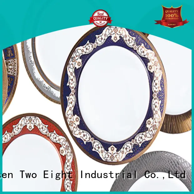 fashion silver Two Eight Brand fine white porcelain dinnerware 1