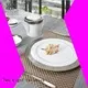 plate fine white porcelain dinnerware embossed dinnerware Two Eight Brand 1