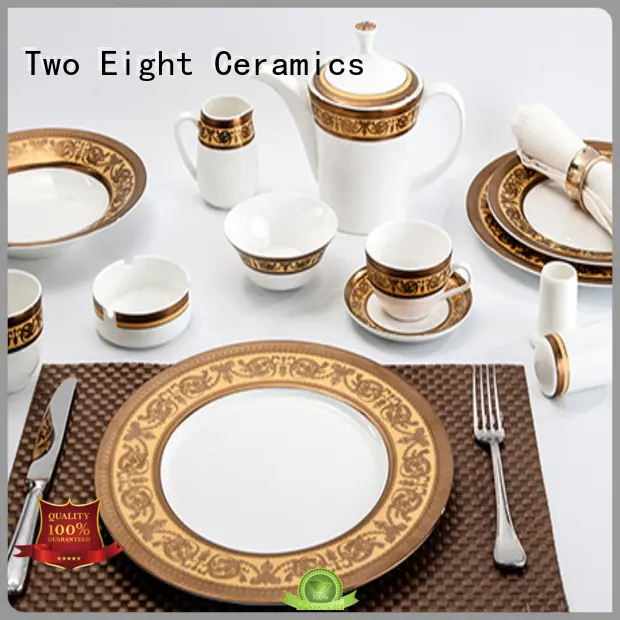 fine white porcelain dinnerware silver two eight ceramics gloden company 1