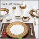 fine white porcelain dinnerware silver two eight ceramics gloden company 1