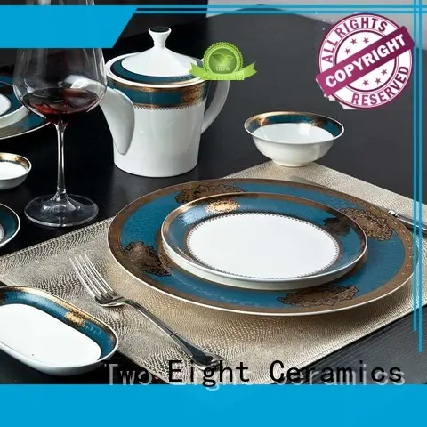 fine white porcelain dinnerware round fresh Two Eight Brand 1