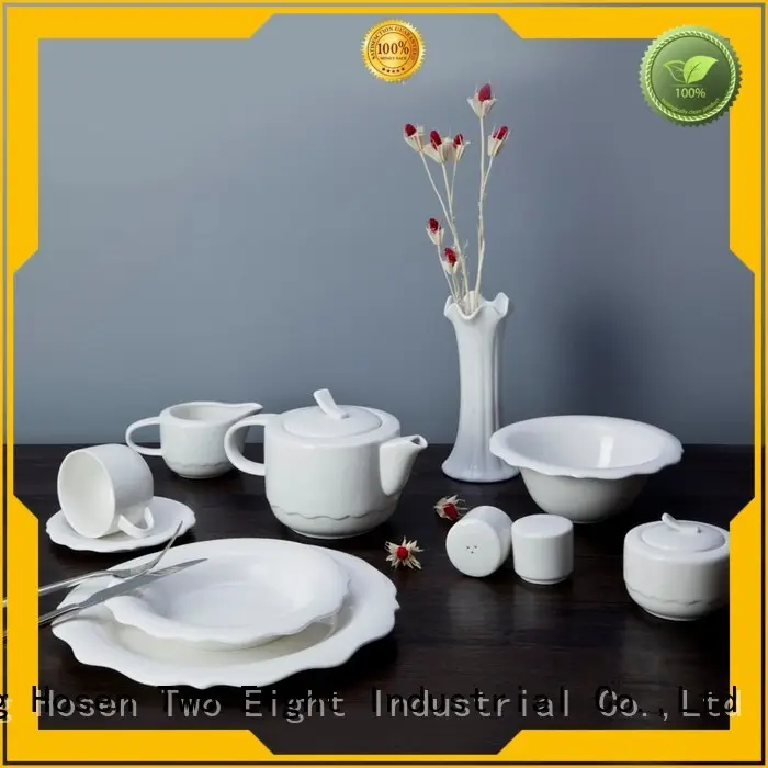royal french white porcelain tableware Two Eight Brand 1