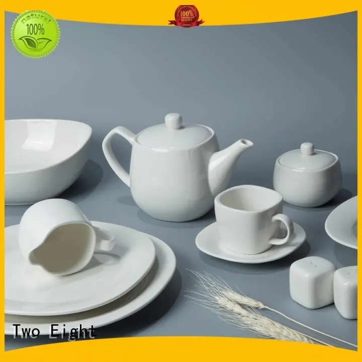 Two Eight Brand restaurant bistro french white porcelain tableware 1