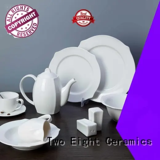 Hot white porcelain tableware vietnamese Two Eight Brand 1