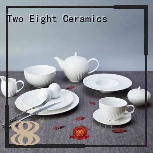 white porcelain tableware dinnerware fashion french Warranty Two Eight 1