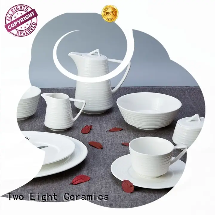 Two Eight Brand french porcelain white porcelain tableware smoothly 1
