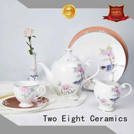 Custom flower rim two eight ceramics Two Eight golden 1
