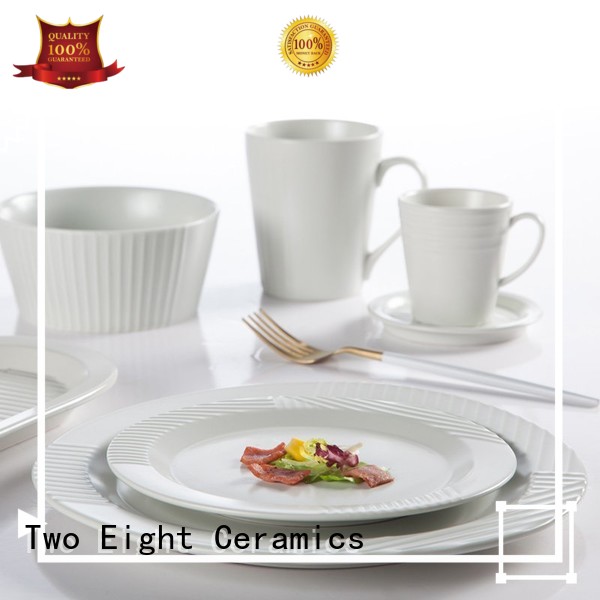 Two Eight Ceramics Manufacture Embossed Modern Style Hotel