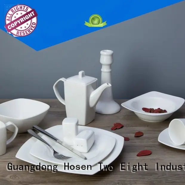 irregular white porcelain tableware style elegant Two Eight Brand 1