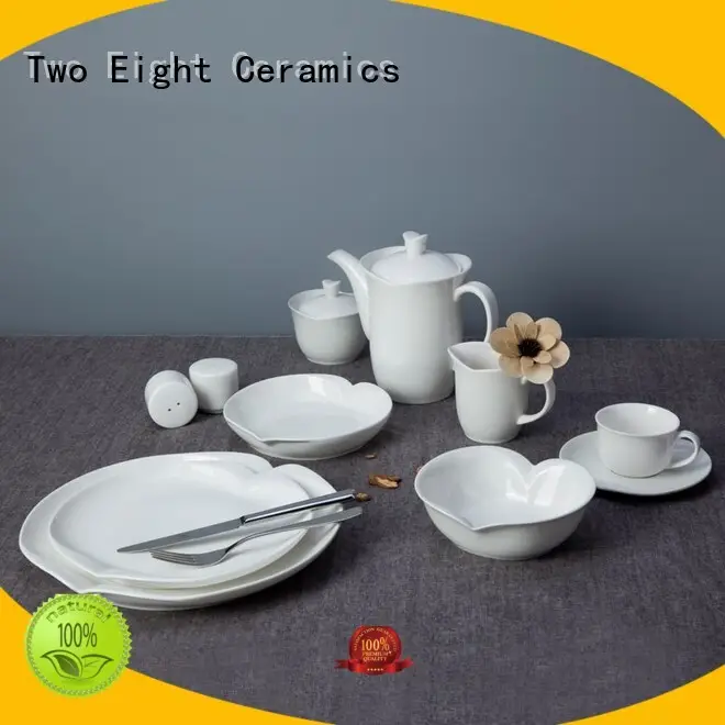 huan white porcelain tableware german sample Two Eight Brand 1
