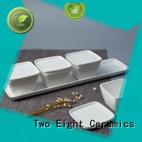 Wholesale square wedgewood bone china hotel Two Eight Brand 1