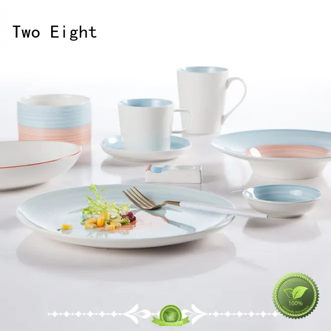 cai round lines 16 piece porcelain dinner set Two Eight manufacture 1