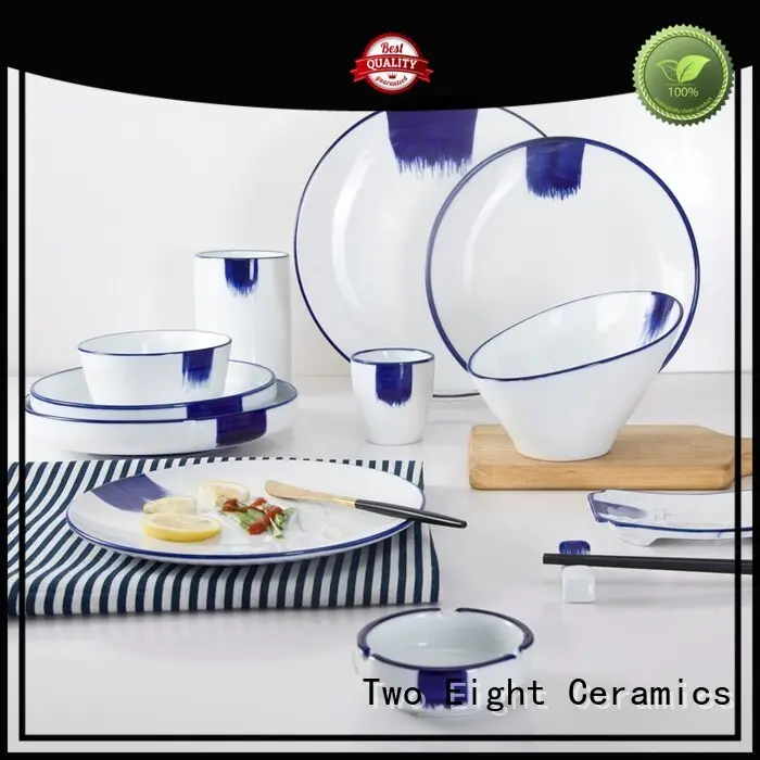 Hot pink 16 piece porcelain dinner set french Two Eight Brand 1