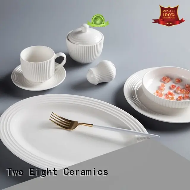 Two Eight Brand irregular smooth white porcelain tableware dinnerware 1