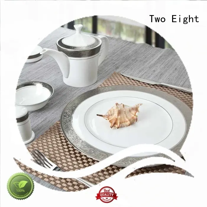 Hot italian fine white porcelain dinnerware decal Two Eight Brand 1