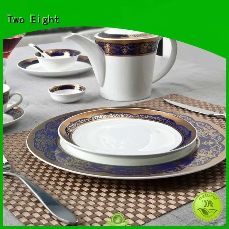 style royalty fine white porcelain dinnerware Two Eight manufacture 1