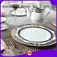 Quality Two Eight Brand fine white porcelain dinnerware flat navy 1