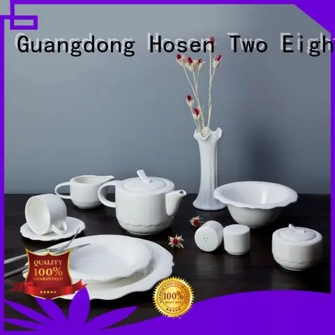 home irregular white porcelain tableware smooth Two Eight company 1