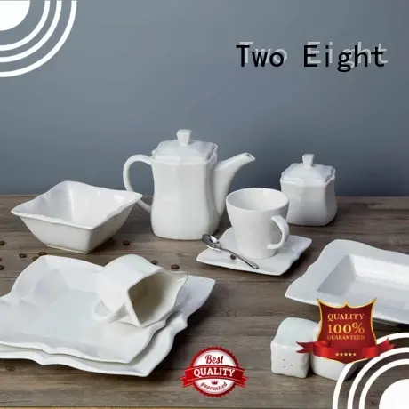 french white white porcelain tableware meng Two Eight company 1