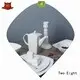 embossed two eight ceramics round white Two Eight company 1