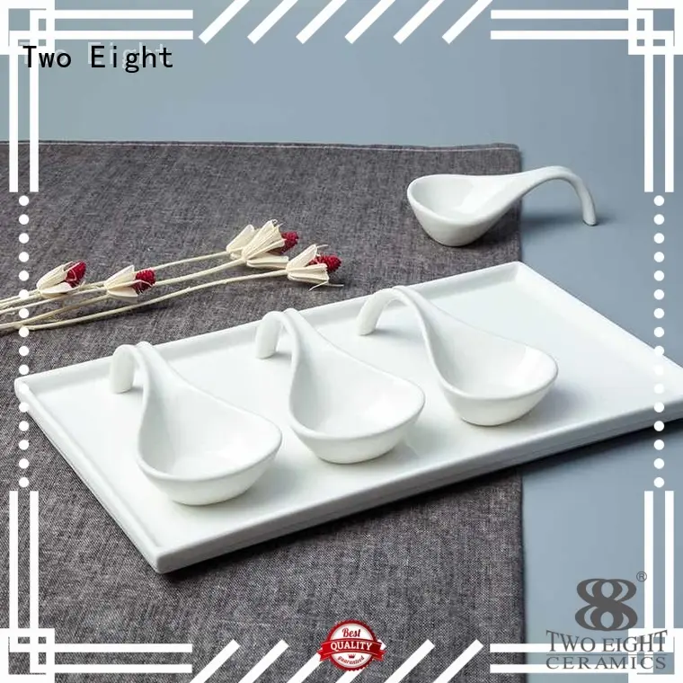 tian Custom square restaurant bone china Two Eight contemporary 1