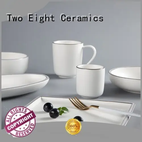 16 piece porcelain dinner set embossed two eight ceramics Two Eight Brand 1