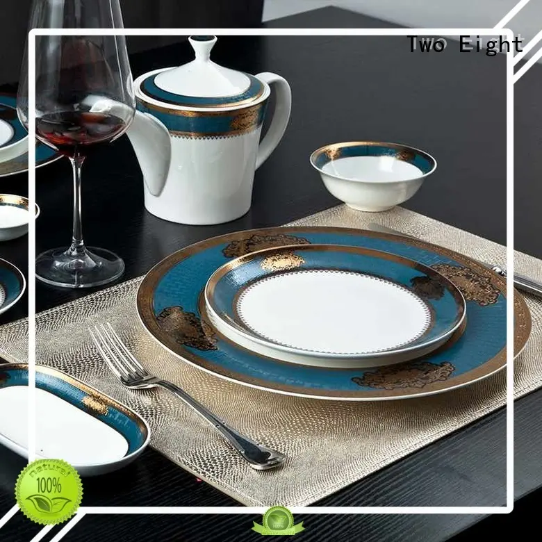 round fine white porcelain dinnerware royal Two Eight company 1