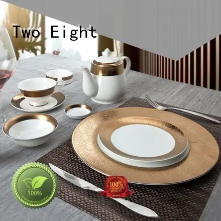 fine white porcelain dinnerware flat dark navy Warranty Two Eight 1